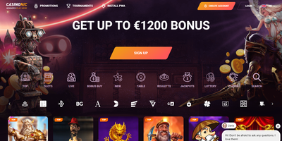 Casinonic predogled spletnega mesta