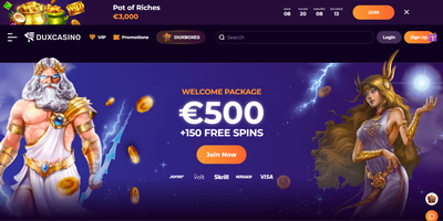 Duxcasino site preview