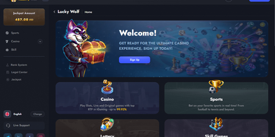 Anteprima del sito Lucky Wolf