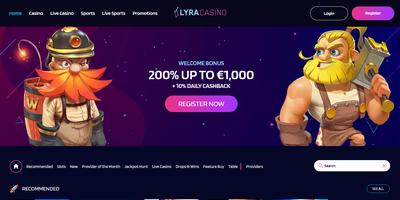 Anteprima del sito LyraCasino