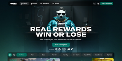 Mint.io predogled spletnega mesta