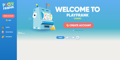 PlayFrank nettsted forhåndsvisning