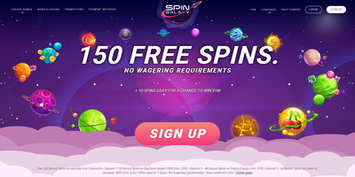 Prévia do site de Spin Galaxy