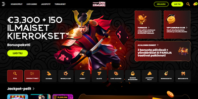 Spin Samurai site preview