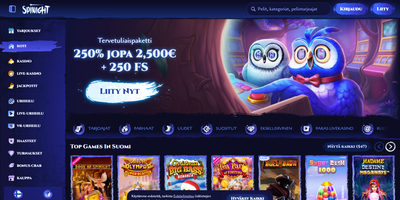 معاينة Spinight للموقع